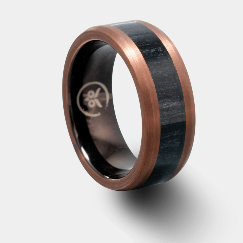 Kano - Ebony Wood Men's Tungsten Ring