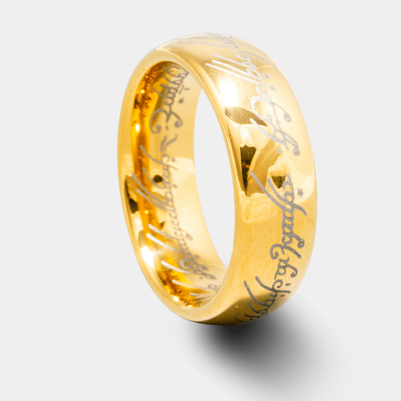 Lord Of The Rings - Gold Men's Tungsten Ring