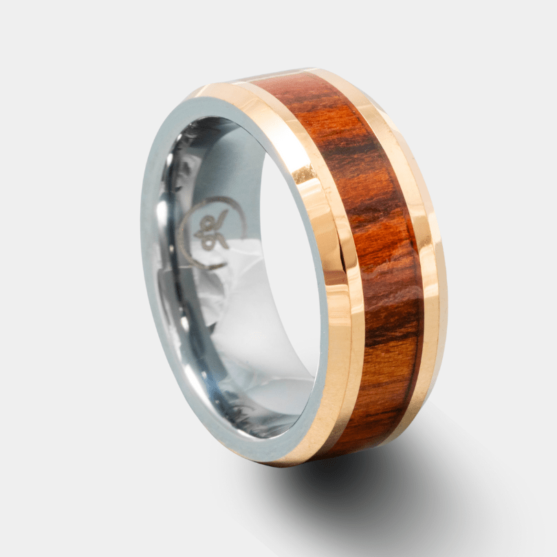 Marvel - Walnut Wood Men's Tungsten Ring