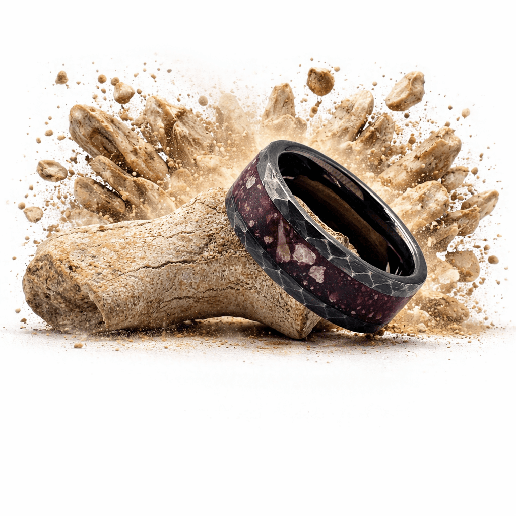 The Blood jaw - Megalodon Tooth set in Auburn Resin