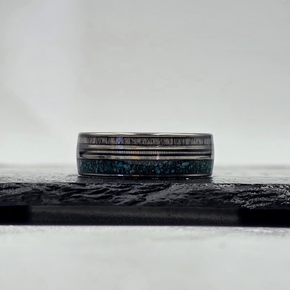 The Blue Ridge - Antler, Apatite & Guitar string