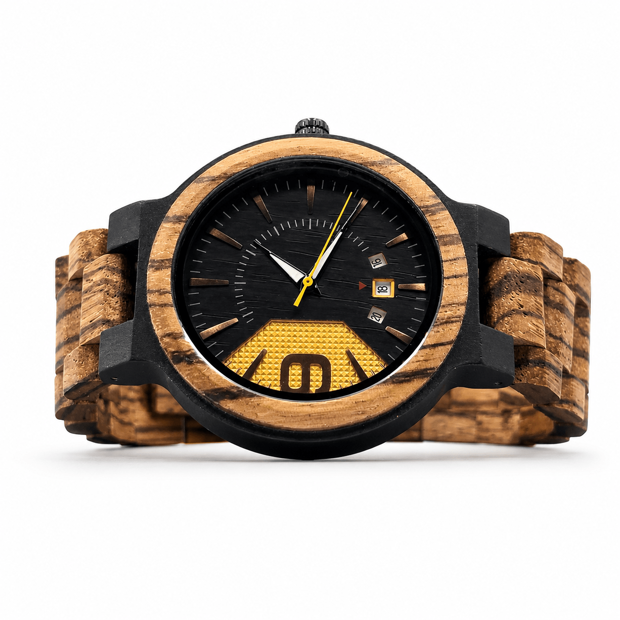 The Bourbon - Ebony & Zebrawood Watch