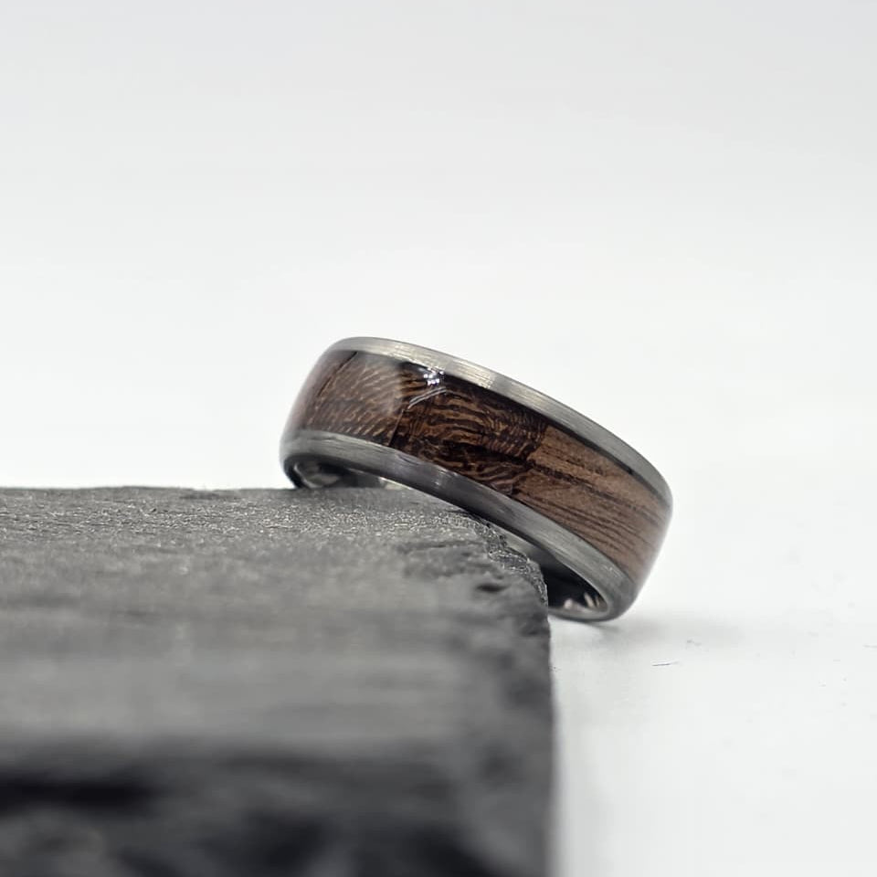 The Fingerprint Ring - Ashwood & Your Fingerprint