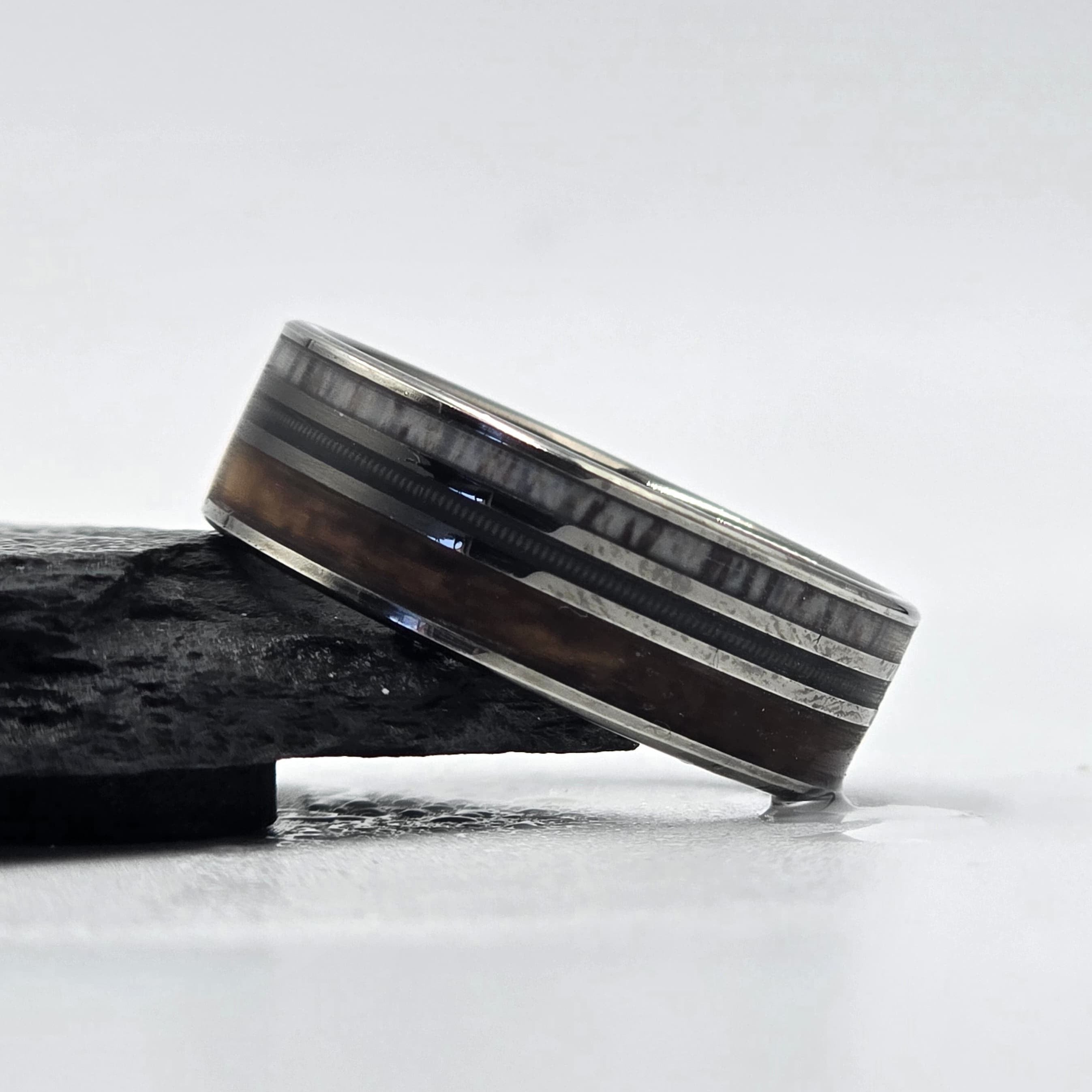 The Jager - Walnut / Jagermeister, Antler & Guitar string