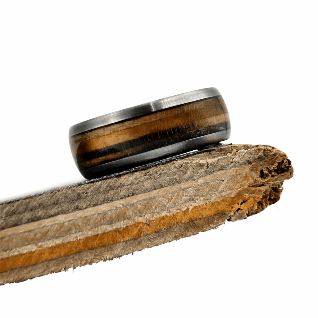 The Kickflip - Skateboard Wood Ring