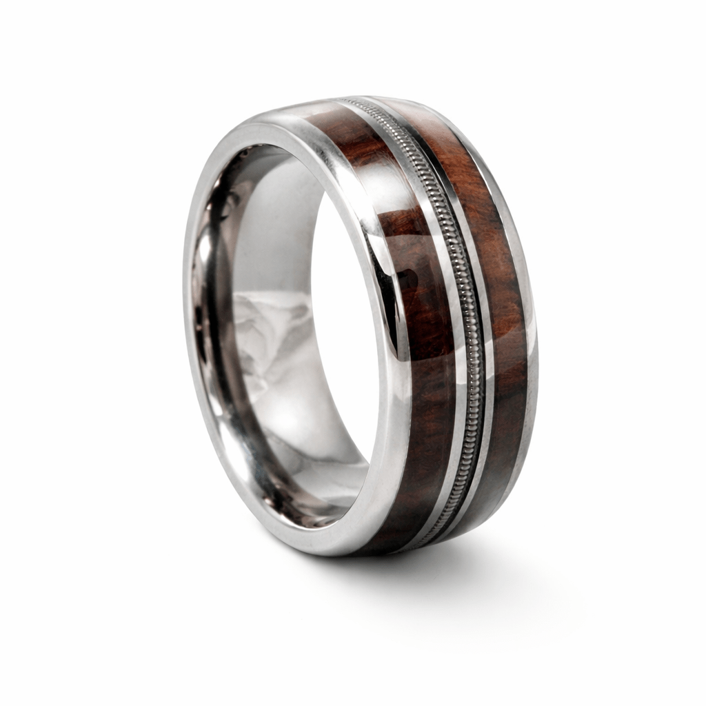 The Linkin - Ebony & Guitar String Ring