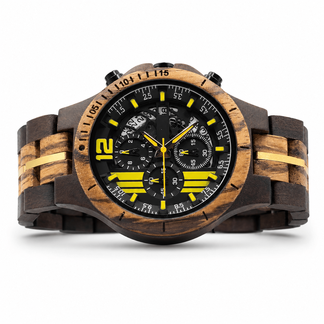 The Lumberjack - Ebony & Zebrawood Watch