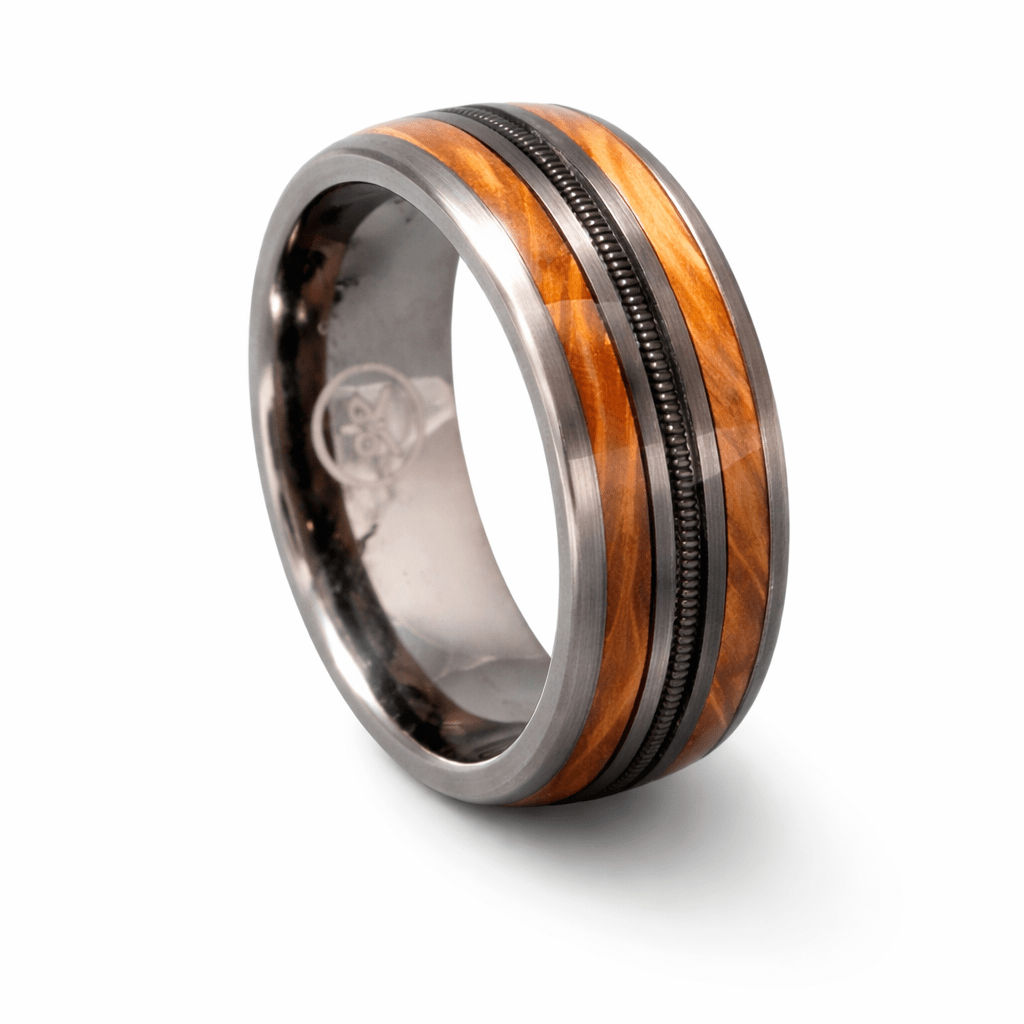 The Marno - Whiskey Barrel & Guitar String Ring