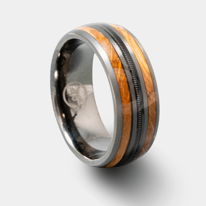 The Marno - Whiskey Barrel & Guitar String Ring