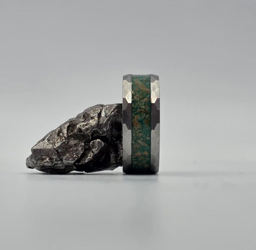 The Megalodon - Megalodon Tooth set in Aquamarine