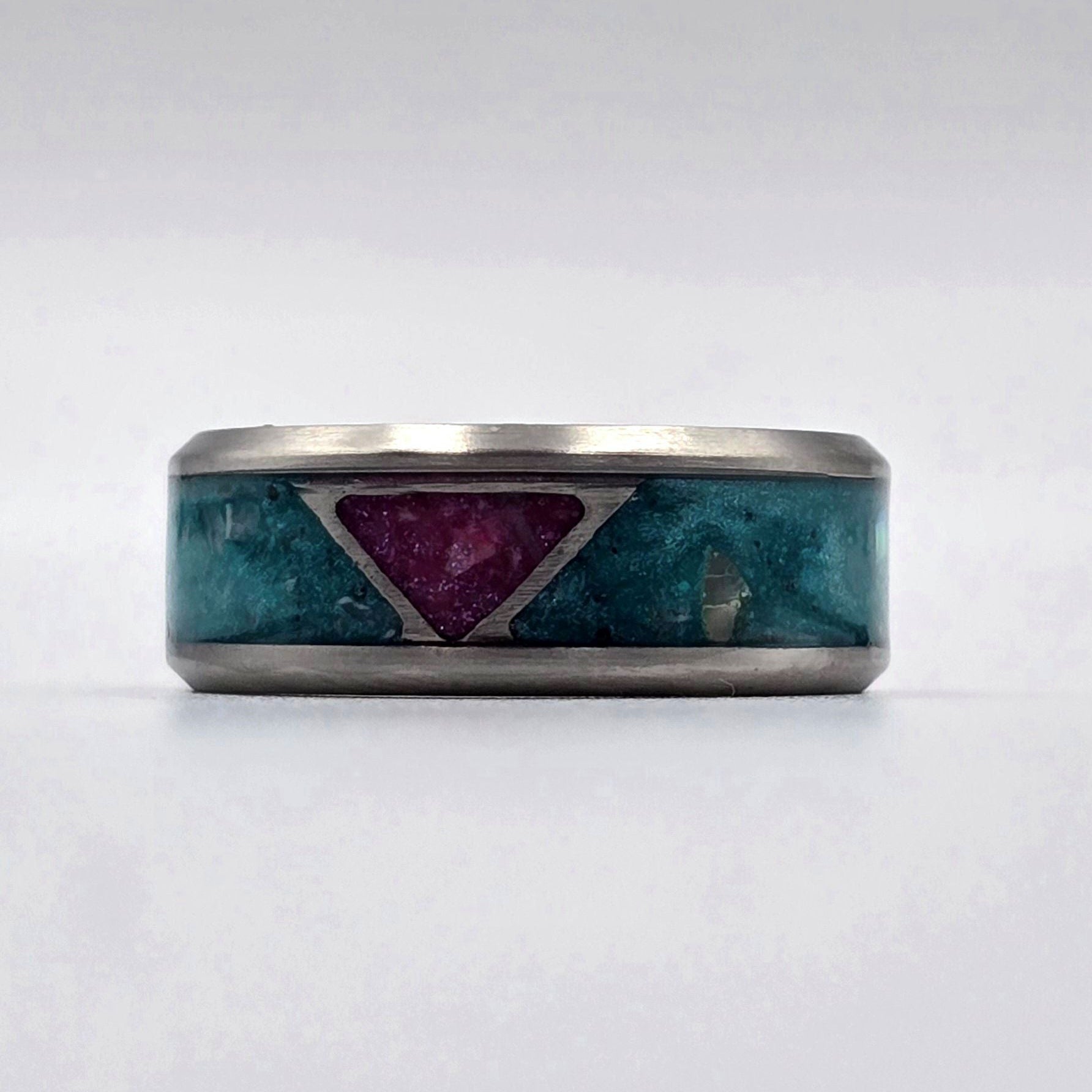 The Miami - GITD Aquamarine & Magenta Abalone