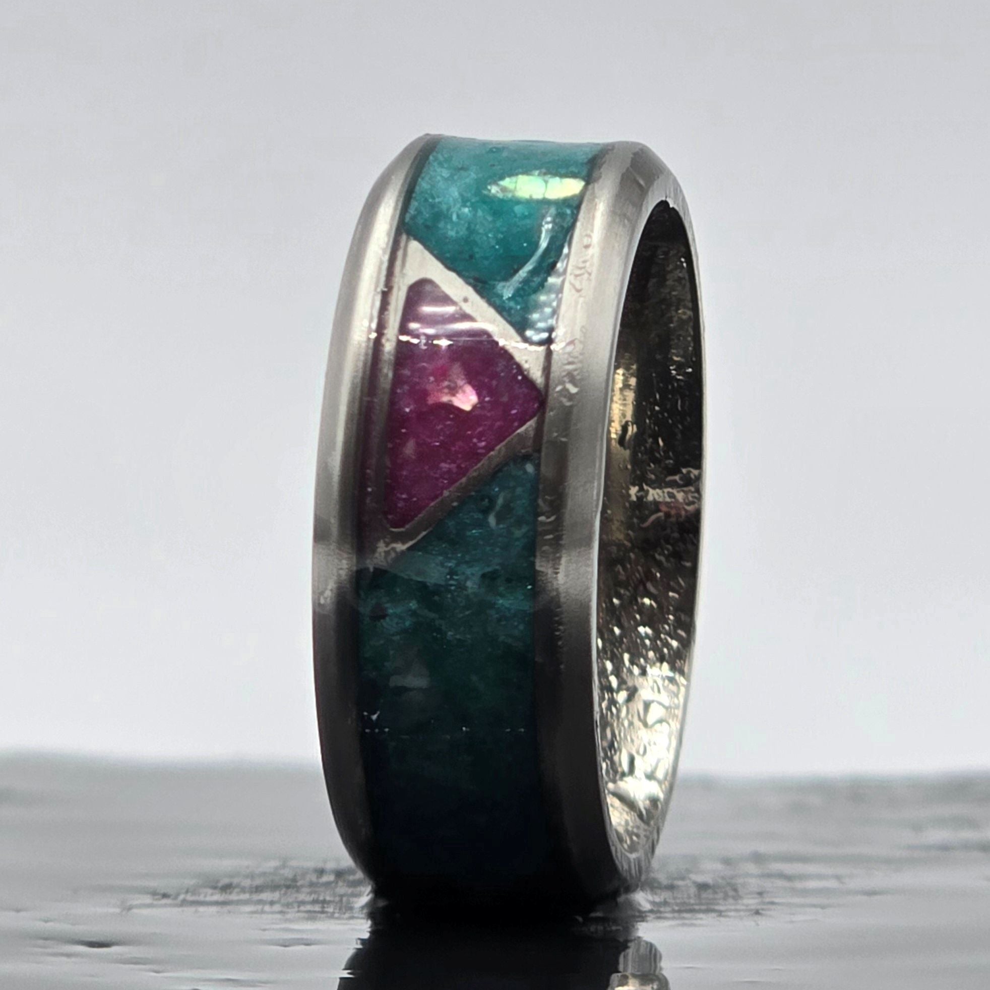 The Miami - GITD Aquamarine & Magenta Abalone