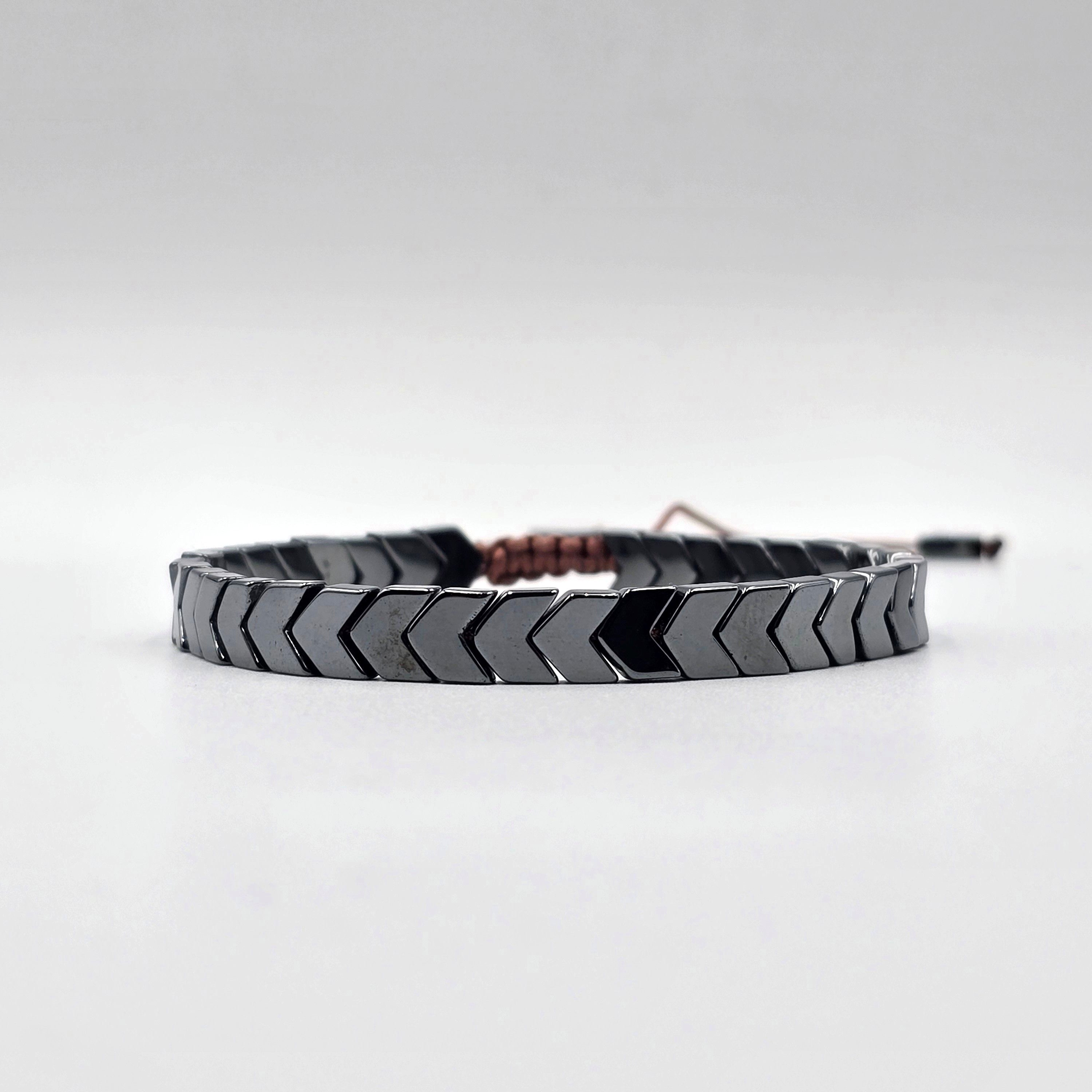 The Minimalist (Gunmetal) - Polished Bracelet