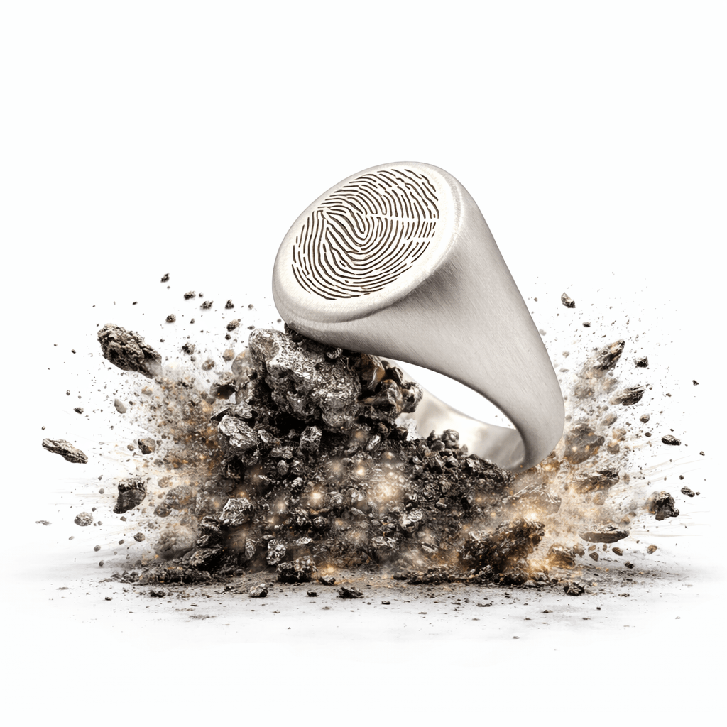 The oval - Fingerprint ring