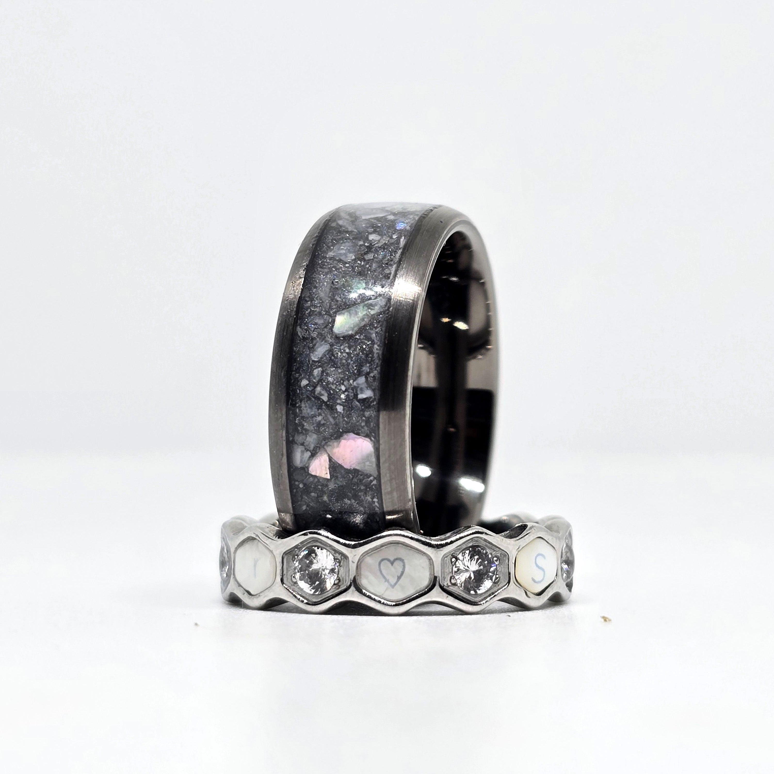 The Oyster (New) - Abalone & Dim Grey (Free Honeycomb Ring, limited deal)