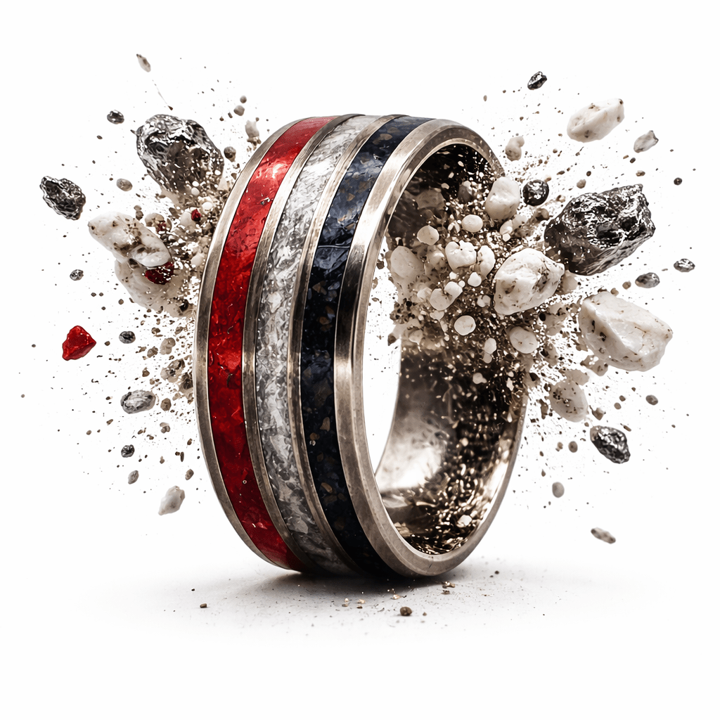 The Patriot - Meteorite, Dino Bone & Howlite