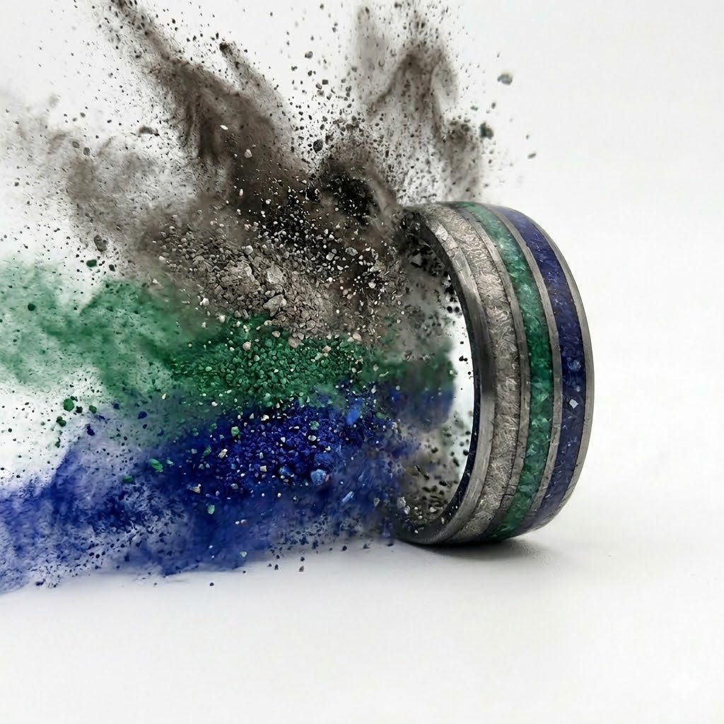 The Sidewalk Surfer - Howlite, Malachite & Abalone