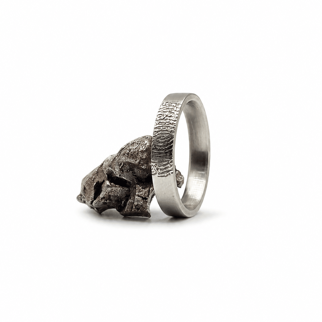 The Slim Print - Deep etched Fingerprint ring