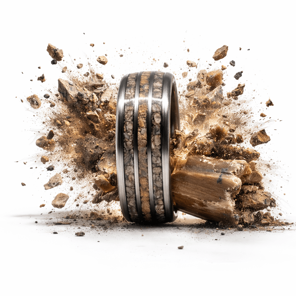 The Spartan - Agatized Dino bone & Meg Tooth