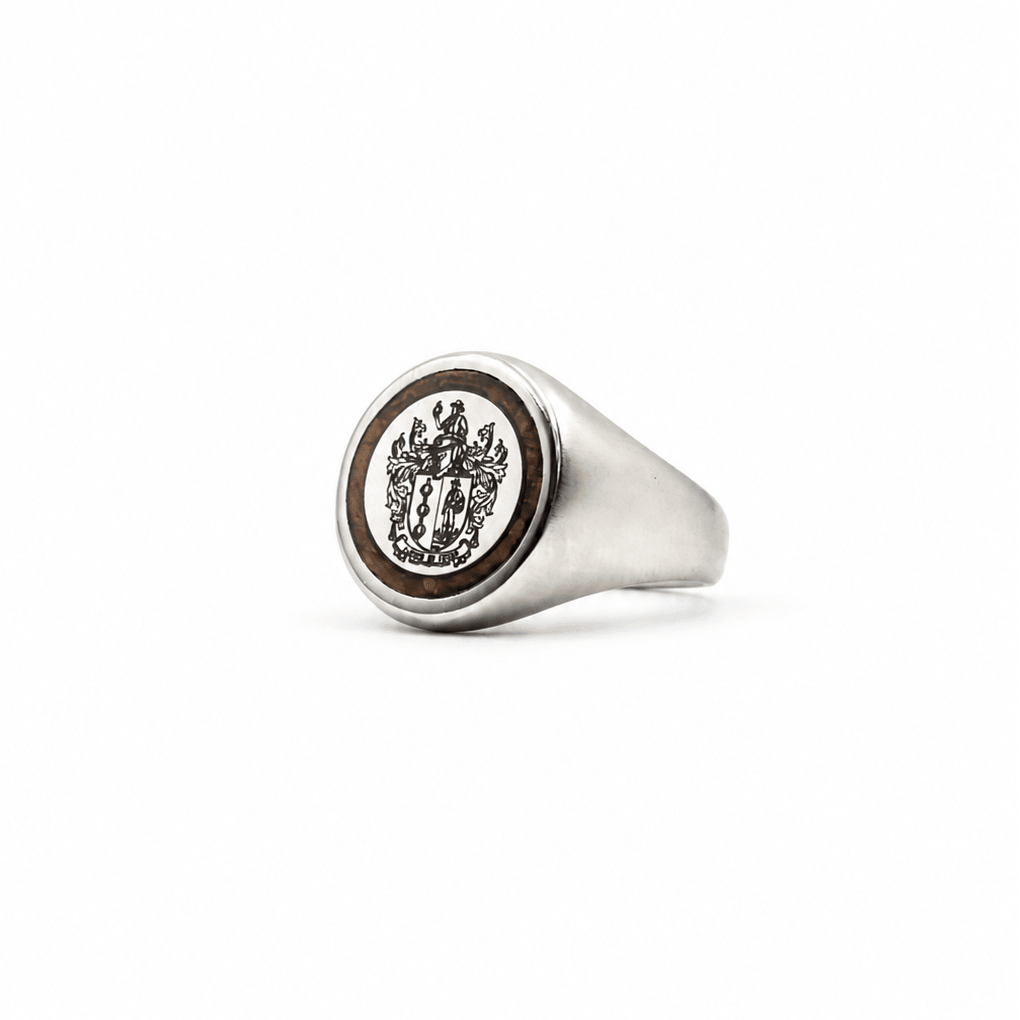 The Teak Titan - Titanium, Teak & Your Family Crest