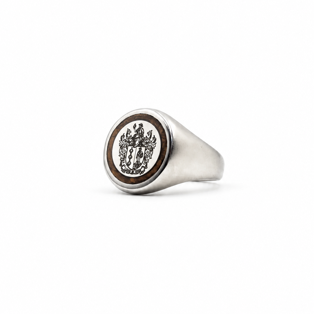 The Teak Titan - Titanium, Teak & Your Family Crest