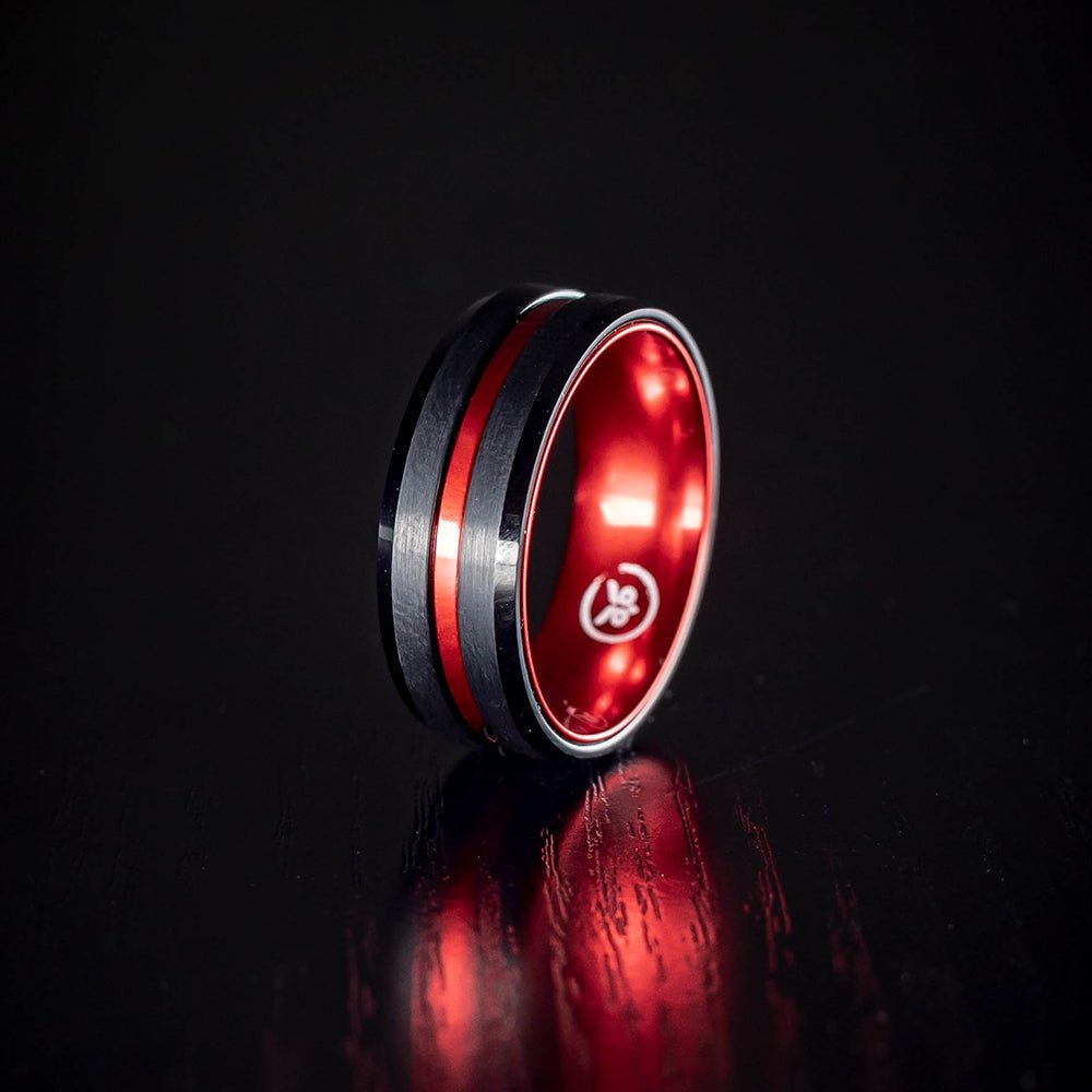 Deadpool - Red & Black Men's Tungsten Ring