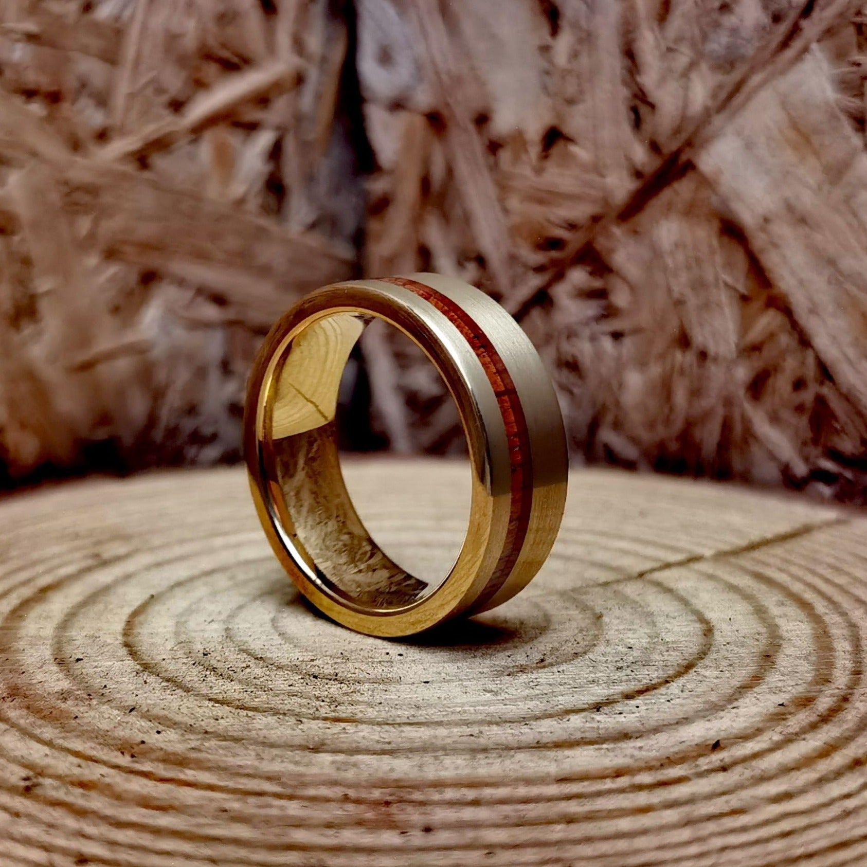 Gold Digger - Rosewood Men's Tungsten Ring