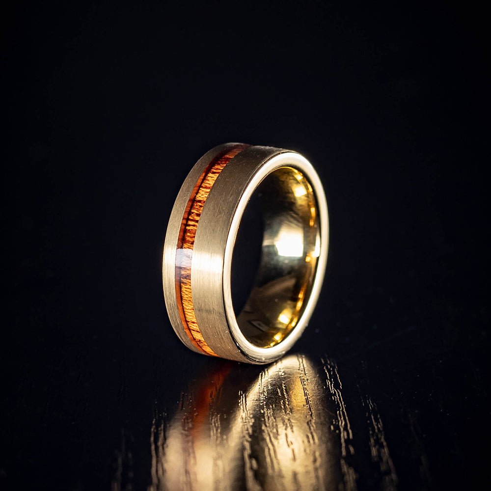 Gold Digger - Rosewood Men's Tungsten Ring