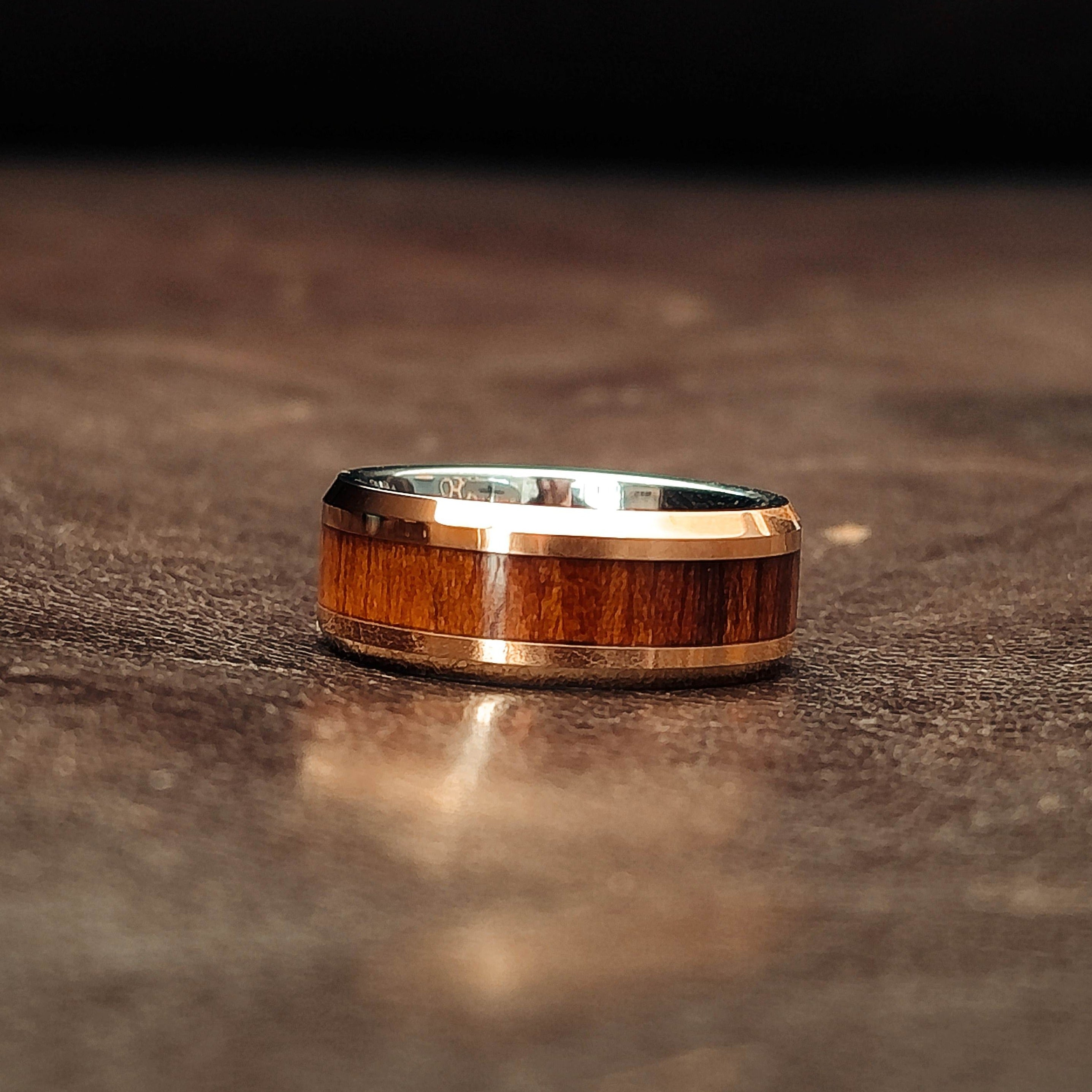 Iron Fist - Rosewood Men's Tungsten Ring