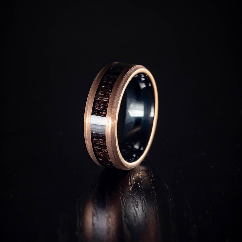 Kano - Ebony Wood Men's Tungsten Ring