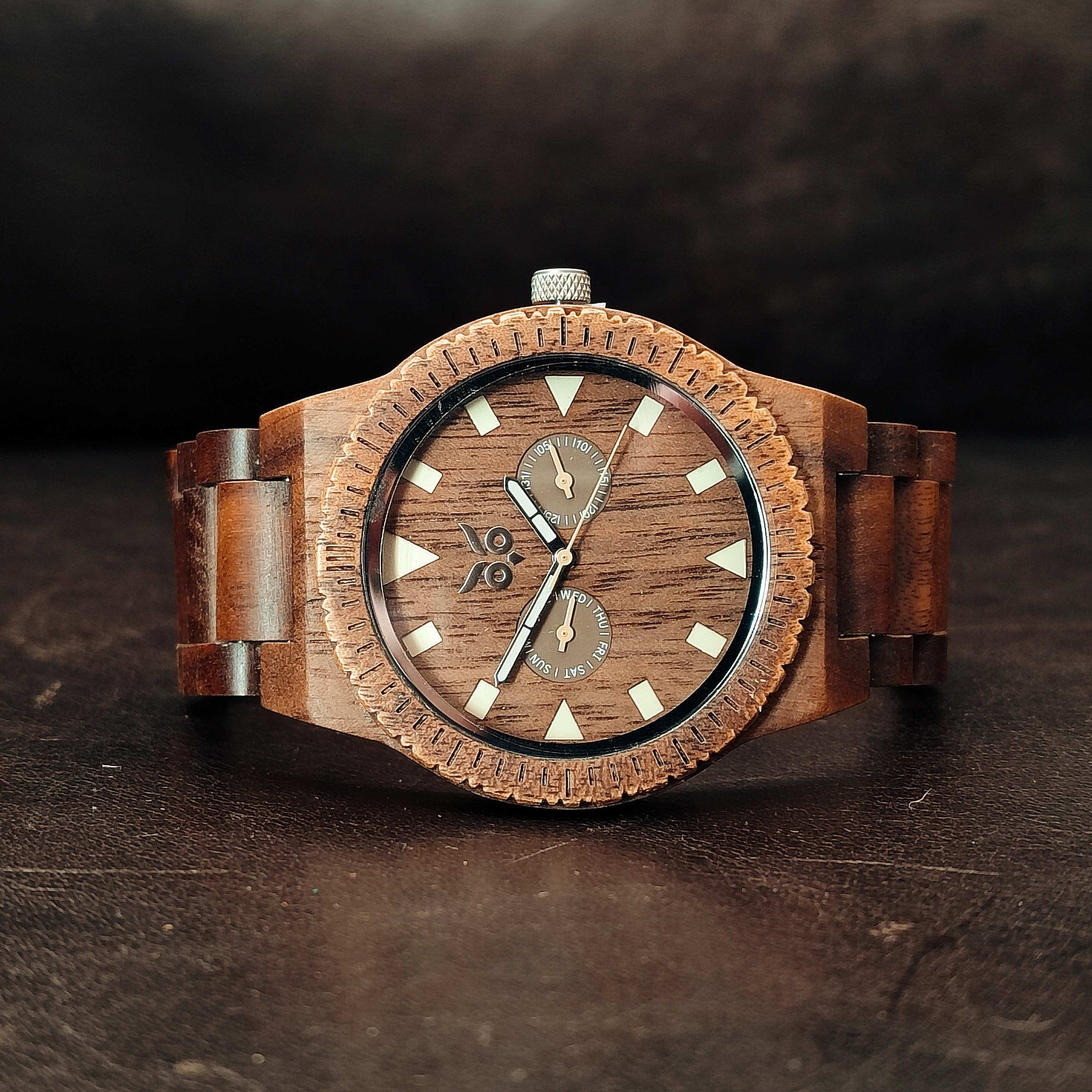 Ragnarok - Walnut Wooden Watch