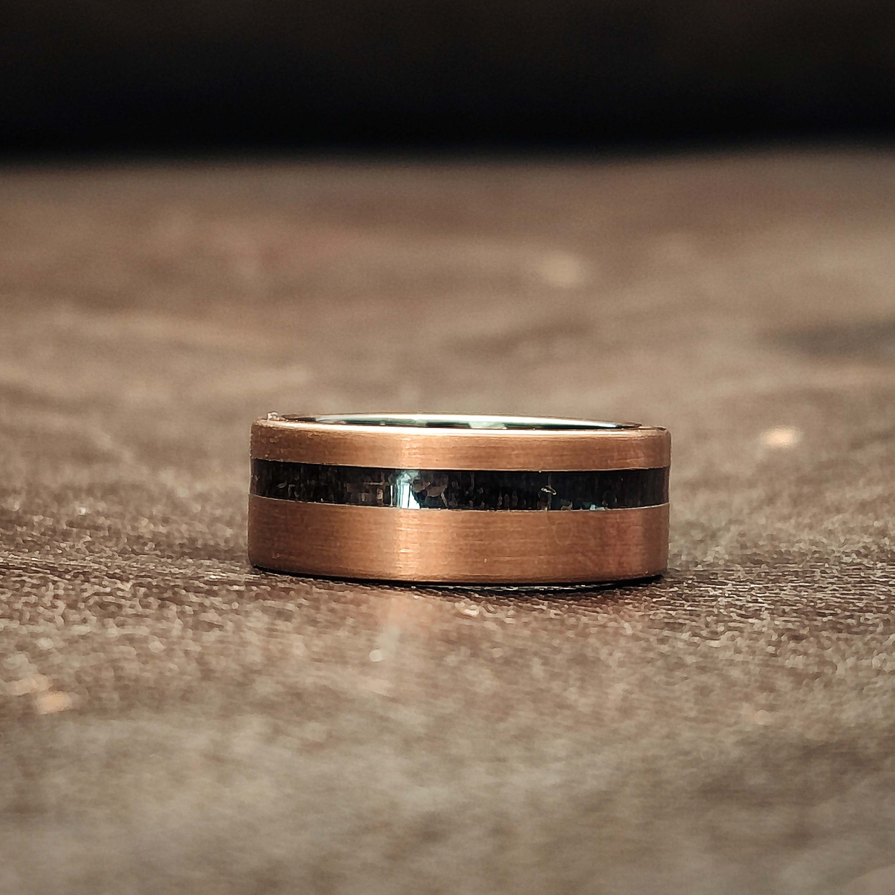 Raiden - Ebony Wood Men's Tungsten Ring