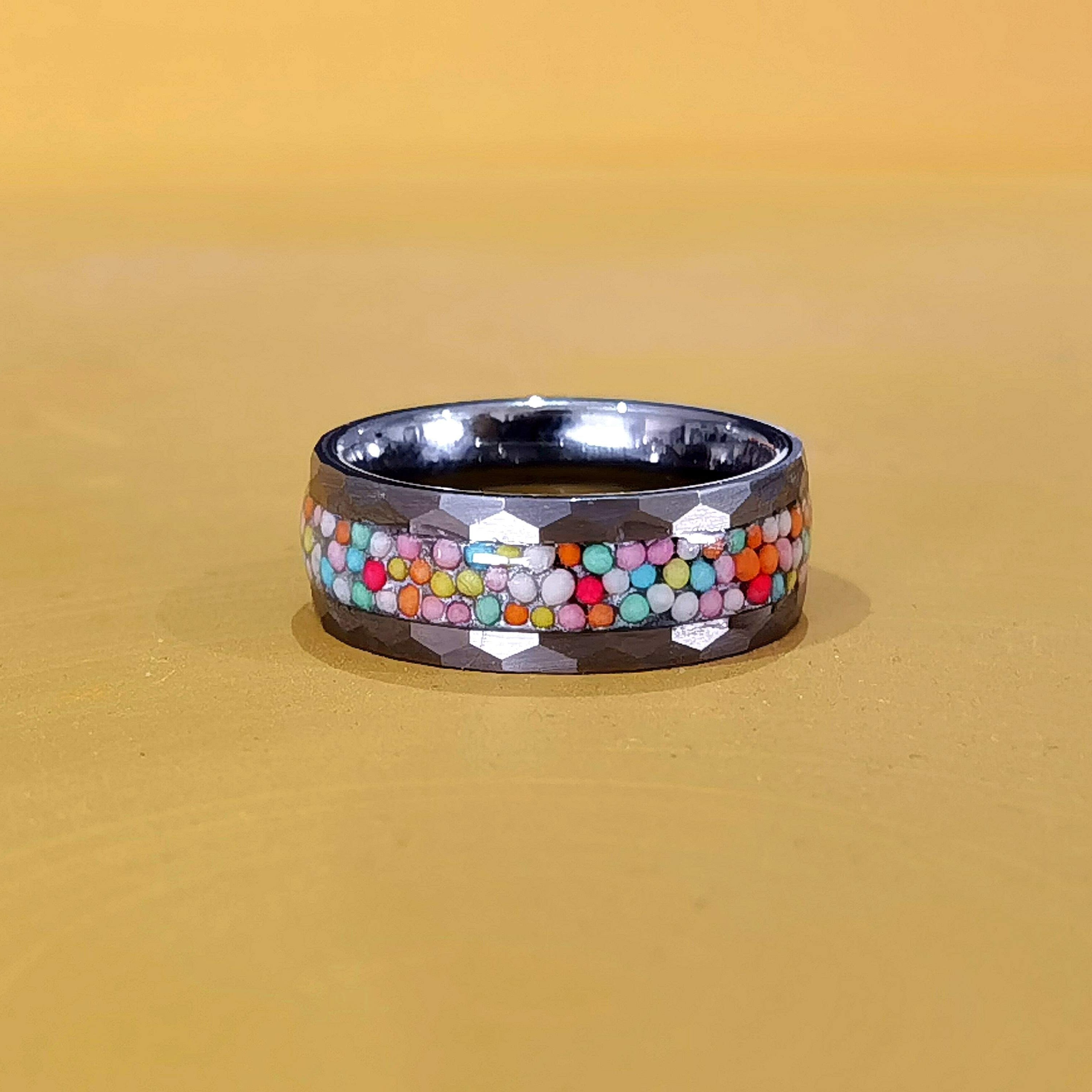 The 100's & 1000's Ring (Limited Edition) - A child's favourite thing inside a Tungsten Ring