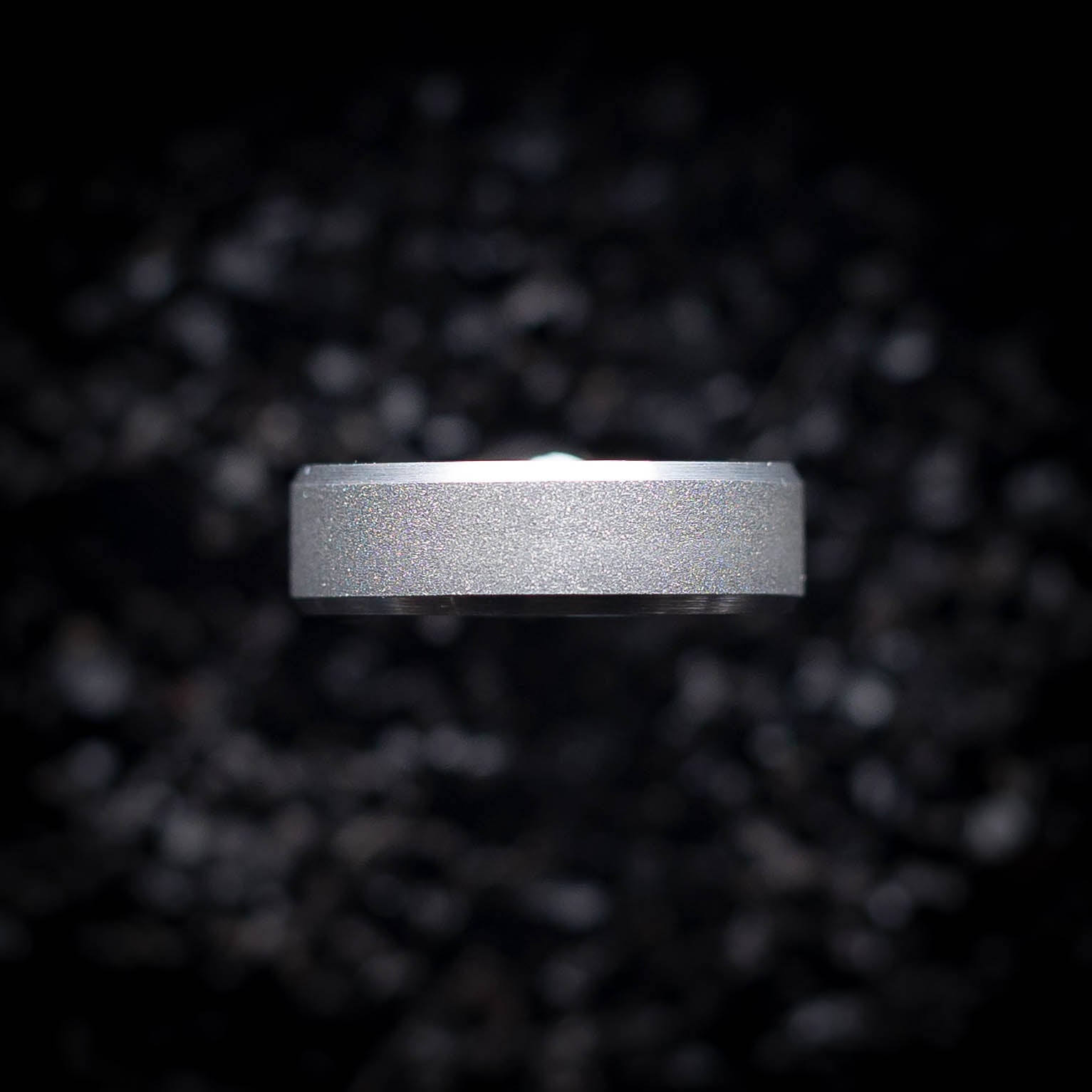 The Minimalist - Sandblasted Men's Tungsten Ring