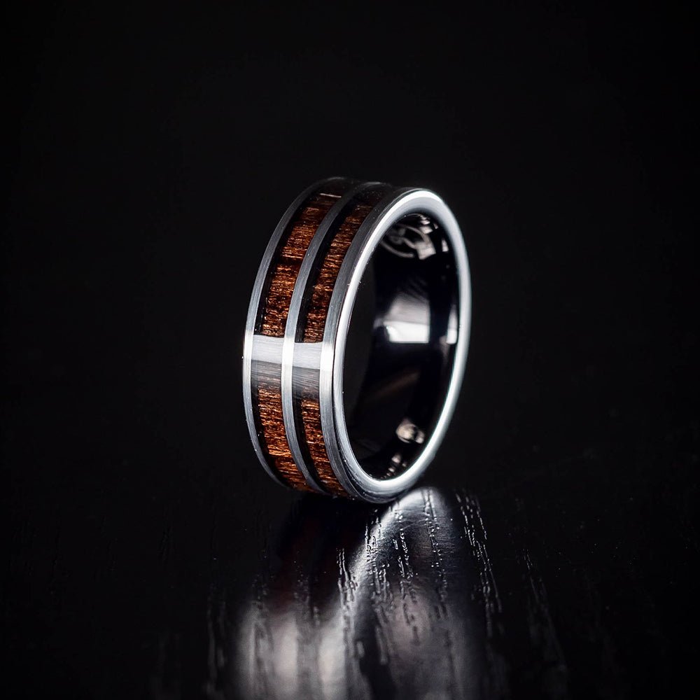 Thor - Ebony Wood Men's Tungsten Ring